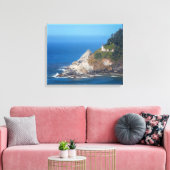Das Heceta Head Lighthouse an der Küste von Oregon Leinwanddruck (Insitu (Wohnzimmer))