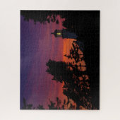 Das Heceta Head Lighthouse an der Küste von Oregon Puzzle (Vertikal)