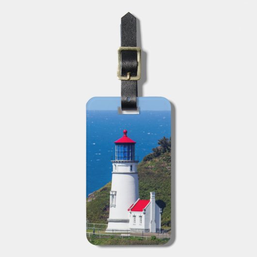 Das Heceta Head Lighthouse in der Nähe von Florenz Gepäckanhänger (Vorderseite vertikal)
