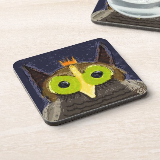 Das heikelnde Owl Untersetzer (Linke Seite)