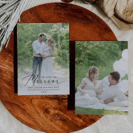 Das heikle Foto der schwächeren Schwangerschaft Feiertagskarte