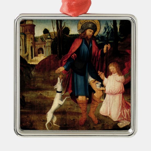 Das Heilen des Heiligen Roch Ornament Aus Metall (Vorne)