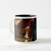 Das Heilen des Heiligen Roch Zweifarbige Tasse (Vorderseite Links)