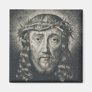 Das Heilige Antlitz gekrönt mit Dornen Magnet