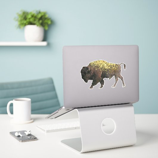 Das heilige Buffalo Aufkleber (Laptop auf Schreibtisch)