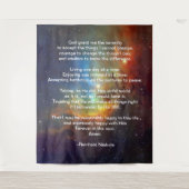 Das heilige Gebet Reinhold Niebuhr Wandteppich (Vorderseite)