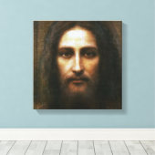 DAS HEILIGE GESICHT DER JESUS-DEVOTIONAL POSTER LEINWANDDRUCK (Insitu (Holzboden))
