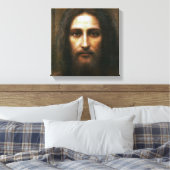DAS HEILIGE GESICHT DER JESUS-DEVOTIONAL POSTER LEINWANDDRUCK (Insitu (Schlafzimmer))