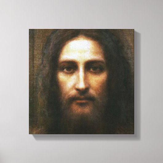DAS HEILIGE GESICHT DER JESUS-DEVOTIONAL POSTER LEINWANDDRUCK (Vorderseite)