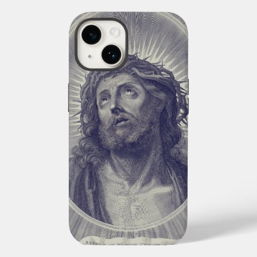 Das Heilige Gesicht Jesu mit Dornenkrone Kunst Case-Mate iPhone Hülle (Rückseite)