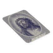 Das Heilige Gesicht Jesu mit Dornenkrone Kunst Magnet (Rechte Seite)