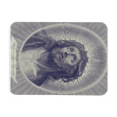 Das Heilige Gesicht Jesu mit Dornenkrone Kunst Magnet (Horizontal)