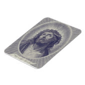 Das Heilige Gesicht Jesu mit Dornenkrone Kunst Magnet (Linke Seite)