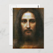 DAS HEILIGE GESICHT JESUS POSTKARTE (Vorne/Hinten)