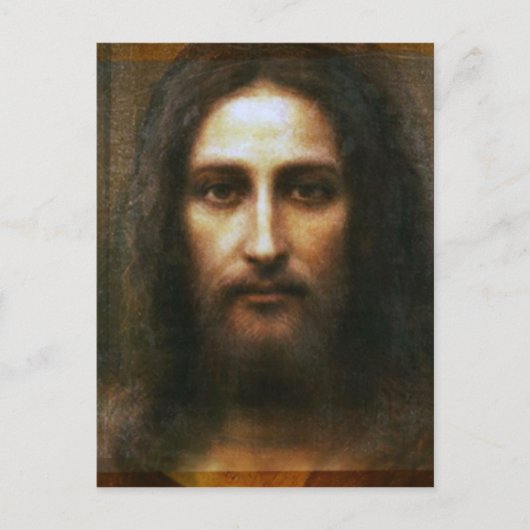 DAS HEILIGE GESICHT JESUS POSTKARTE (Vorderseite)