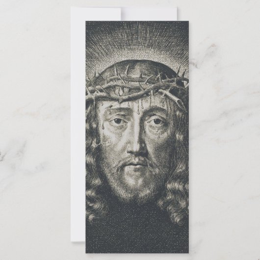 Das heilige Gesicht mit Dornen gekrönt (Vorderseite)