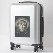 Das heilige Gesicht mit Dornen gekrönt Aufkleber (Koffer)