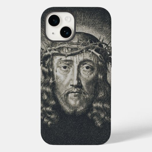 Das heilige Gesicht mit Dornen gekrönt Case-Mate iPhone Hülle (Rückseite)