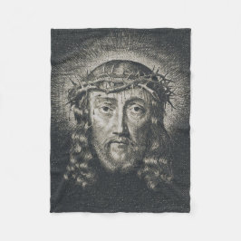 Das heilige Gesicht mit Dornen gekrönt Fleecedecke