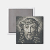 Das heilige Gesicht mit Dornen gekrönt Magnet (Vorderseite/Rückseite)