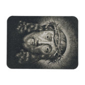 Das heilige Gesicht mit Dornen gekrönt Magnet (Horizontal)