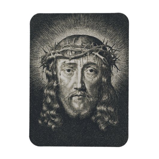 Das heilige Gesicht mit Dornen gekrönt Magnet (Vertikal)