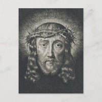 Das heilige Gesicht mit Dornen gekrönt