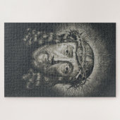 Das heilige Gesicht mit Dornen gekrönt Puzzle (Horizontal)