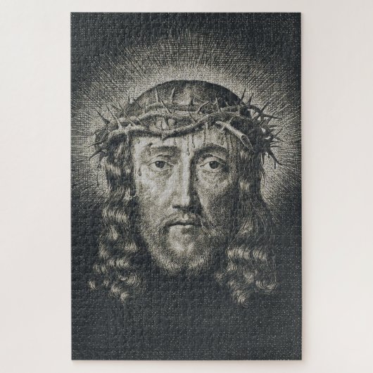 Das heilige Gesicht mit Dornen gekrönt Puzzle (Vertikal)