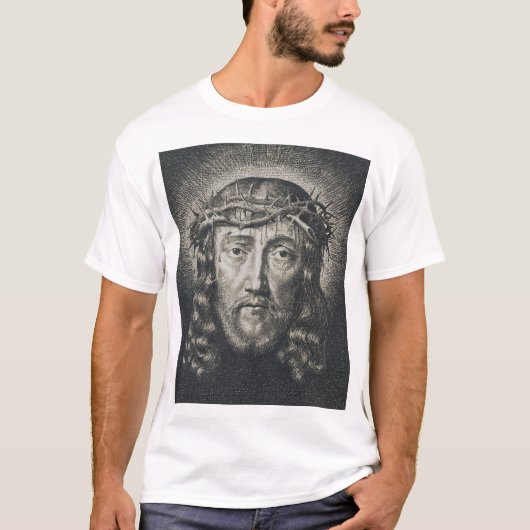 Das heilige Gesicht mit Dornen gekrönt T-Shirt (Vorderseite)
