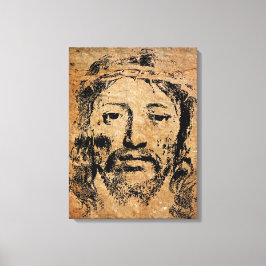 Das heilige Gesicht von Jesus Canvas Print Leinwanddruck
