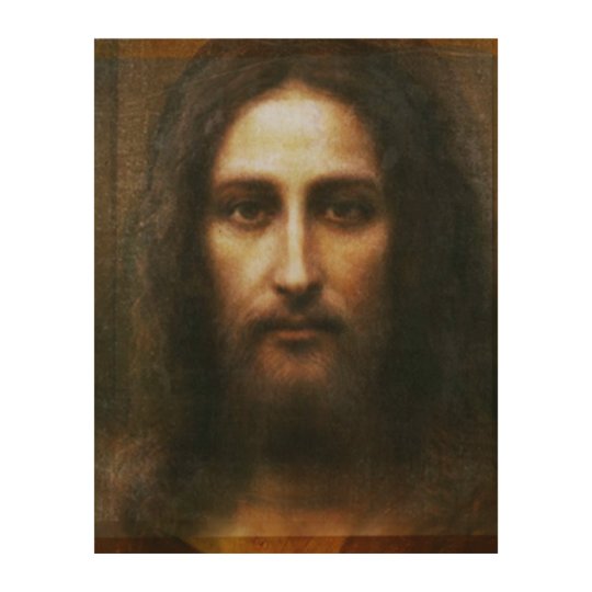 Das Heilige Gesicht Von Jesus Holzdruck Zazzle De