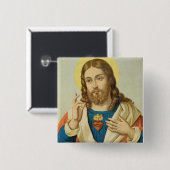 Das heilige Herz Button (Vorne & Hinten)