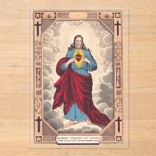 Das Heilige Herz Jesu Acryleinladungen