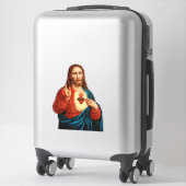 Das heilige Herz Jesu Aufkleber (Koffer)