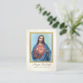 Das heilige Herz Jesu Beerdigungskarte Platzkarte (Stehend Vorderseite)