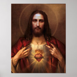 Das heilige Herz Jesu-Bekenntnisbildes. Poster