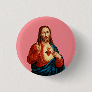 Das heilige Herz Jesu Button