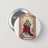 Das Heilige Herz Jesu Button (Vorne & Hinten)