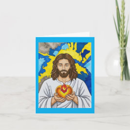 Das Heilige Herz Jesu Dankeskarte