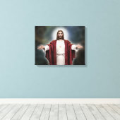 Das heilige Herz Jesu - ein ehrenvolles Bild Leinwanddruck (Insitu (Holzboden))