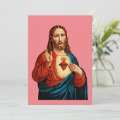 Das heilige Herz Jesu Einladung (Stehend Vorderseite)