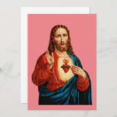 Das heilige Herz Jesu Einladung (Vorne/Hinten)