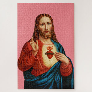Das Heilige Herz Jesu Feinkunstporträt Puzzle