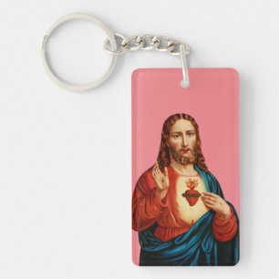 Das Heilige Herz Jesu Feinkunstporträt Schlüsselanhänger