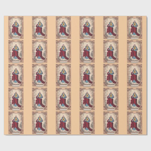 Das Heilige Herz Jesu Geschenkpapier (Flach)