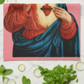 Das heilige Herz Jesu Geschirrtuch (Gefaltet)