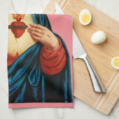 Das heilige Herz Jesu Geschirrtuch (Viertel Falte)