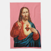 Das heilige Herz Jesu Geschirrtuch (Vertikal)