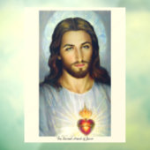 Das heilige Herz Jesu Groß Fensteraufkleber (Blatt 3)